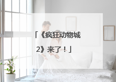 《疯狂动物城2》来了！