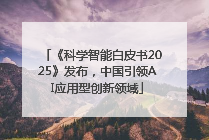 《科学智能白皮书2025》发布，中国引领AI应用型创新领域