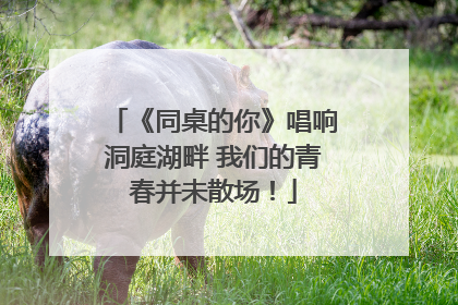 《同桌的你》唱响洞庭湖畔 我们的青春并未散场！