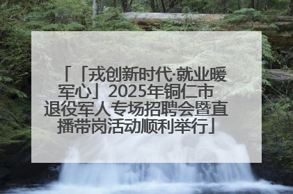 「戎创新时代·就业暖军心」2025年铜仁市退役军人专场招聘会暨直播带岗活动顺利举行