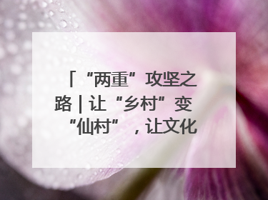 “两重”攻坚之路｜让“乡村”变“仙村”，让文化“活”起来