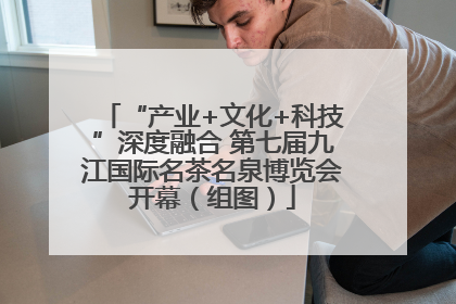 “产业+文化+科技”深度融合 第七届九江国际名茶名泉博览会开幕（组图）