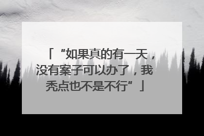 “如果真的有一天，没有案子可以办了，我秃点也不是不行”