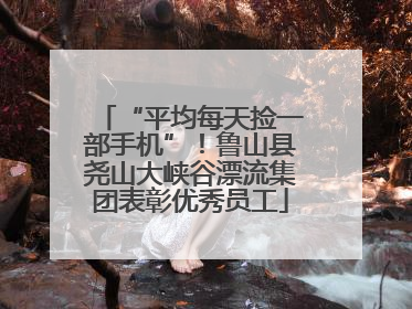 “平均每天捡一部手机”！鲁山县尧山大峡谷漂流集团表彰优秀员工