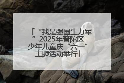 “我是强国生力军”2025年普陀区少年儿童庆“六一”主题活动举行