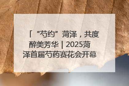 “芍约”菏泽，共度醉美芳华｜2025菏泽首届芍药赛花会开幕，103家企业参赛