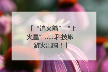 “追火箭”“上火星”……科技旅游火出圈！