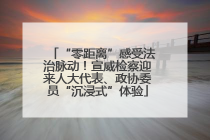 “零距离”感受法治脉动！宣威检察迎来人大代表、政协委员“沉浸式”体验