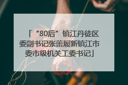 “80后”镇江丹徒区委副书记张蕾履新镇江市委市级机关工委书记