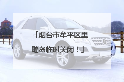 烟台市牟平区里蹦岛临时关闭！
