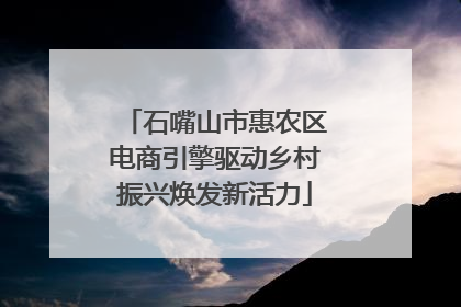 石嘴山市惠农区电商引擎驱动乡村振兴焕发新活力