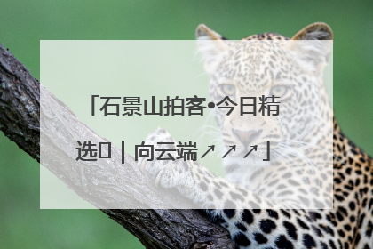 石景山拍客•今日精选⑳｜向云端↗↗↗