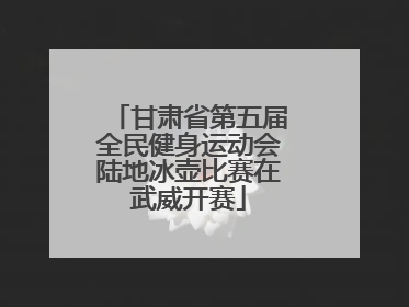 甘肃省第五届全民健身运动会陆地冰壶比赛在武威开赛