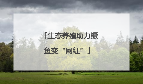 生态养殖助力鳜鱼变“网红”