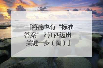 疼痛也有“标准答案”？江西迈出关键一步（图）