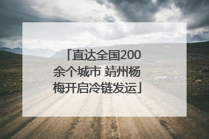 直达全国200余个城市 靖州杨梅开启冷链发运