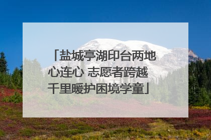 盐城亭湖印台两地心连心 志愿者跨越千里暖护困境学童