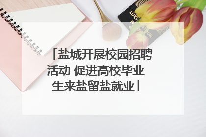 盐城开展校园招聘活动 促进高校毕业生来盐留盐就业