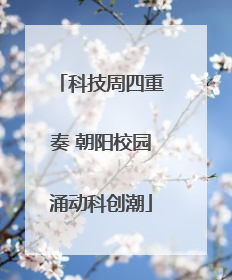 科技周四重奏 朝阳校园涌动科创潮