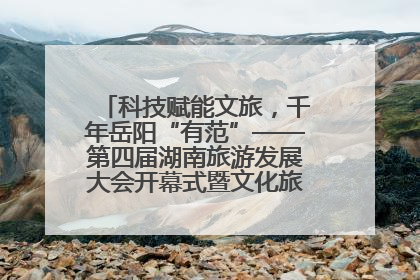科技赋能文旅，千年岳阳“有范”——第四届湖南旅游发展大会开幕式暨文化旅游推介会侧记
