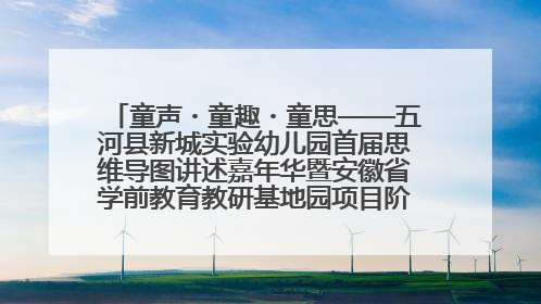 童声・童趣・童思——五河县新城实验幼儿园首届思维导图讲述嘉年华暨安徽省学前教育教研基地园项目阶段性成果展示活动