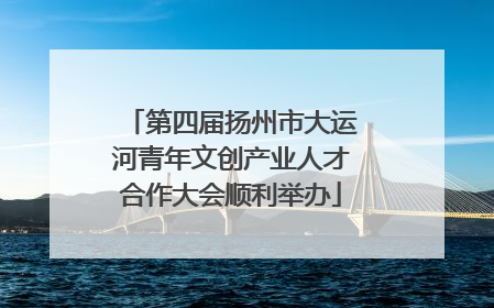 第四届扬州市大运河青年文创产业人才合作大会顺利举办