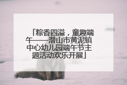 粽香四溢，童趣端午——潜山市黄泥镇中心幼儿园端午节主题活动欢乐开展
