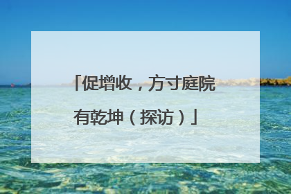 促增收，方寸庭院有乾坤（探访）
