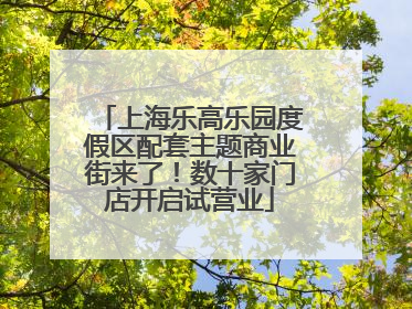 上海乐高乐园度假区配套主题商业街来了！数十家门店开启试营业