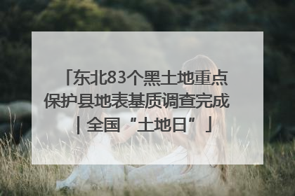 东北83个黑土地重点保护县地表基质调查完成｜全国“土地日”