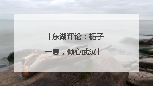 东湖评论：栀子一夏，倾心武汉