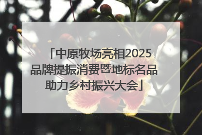 中原牧场亮相2025品牌提振消费暨地标名品助力乡村振兴大会