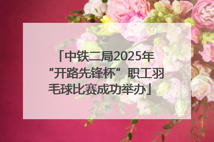 中铁二局2025年“开路先锋杯”职工羽毛球比赛成功举办