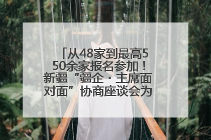 从48家到最高550余家报名参加！新疆“疆企・主席面对面”协商座谈会为何如此受欢迎？