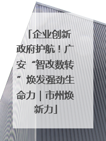 企业创新 政府护航！广安“智改数转”焕发强劲生命力｜市州焕新力