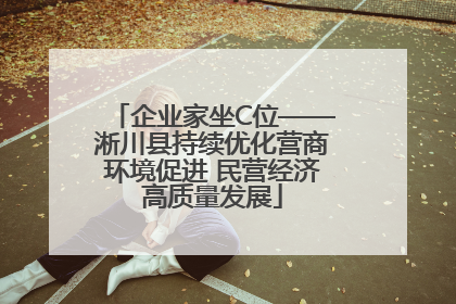 企业家坐C位——淅川县持续优化营商环境促进 民营经济高质量发展