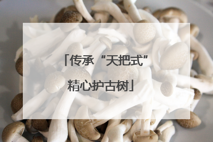 传承“天把式” 精心护古树