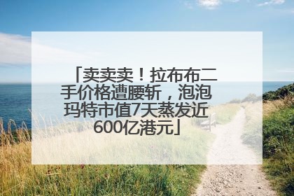 卖卖卖！拉布布二手价格遭腰斩，泡泡玛特市值7天蒸发近600亿港元