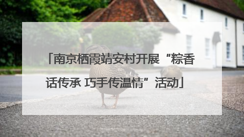 南京栖霞靖安村开展“粽香话传承 巧手传温情”活动