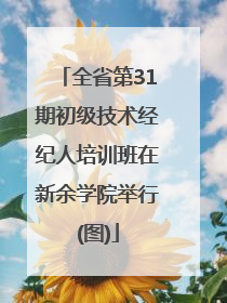 全省第31期初级技术经纪人培训班在新余学院举行(图)