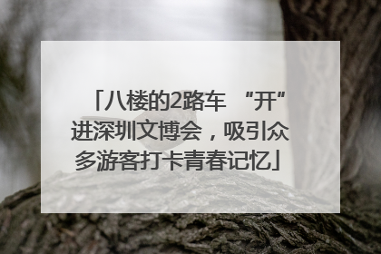 八楼的2路车 “开” 进深圳文博会，吸引众多游客打卡青春记忆