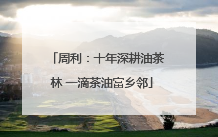 周利：十年深耕油茶林 一滴茶油富乡邻