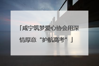 咸宁筑梦爱心协会用深情厚意“护航高考”