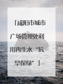 咸阳市城市广场管理处利用再生水“抗旱保绿”
