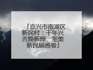 嘉兴市南湖区新民村：千年兴善焕新颜、至美新民展画卷