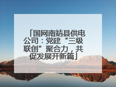 国网南靖县供电公司：党建“三级联创”聚合力，共促发展开新篇