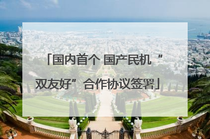 国内首个 国产民机“双友好”合作协议签署