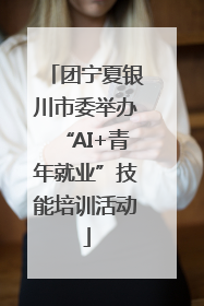 团宁夏银川市委举办“AI+青年就业”技能培训活动