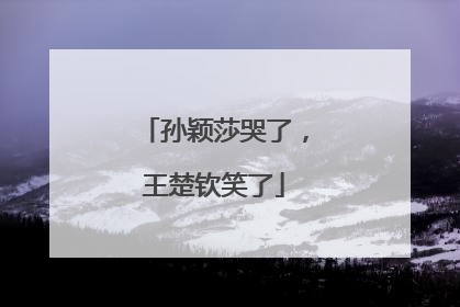 孙颖莎哭了，王楚钦笑了
