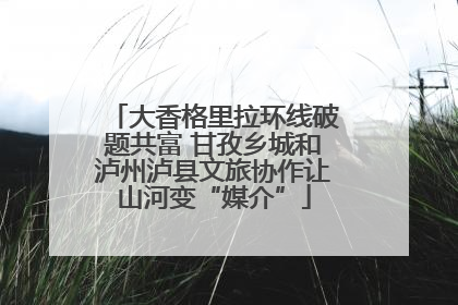 大香格里拉环线破题共富 甘孜乡城和泸州泸县文旅协作让山河变“媒介”